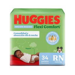Pañales Huggies Flexi Comfort Disney Talle RN x 34 un
