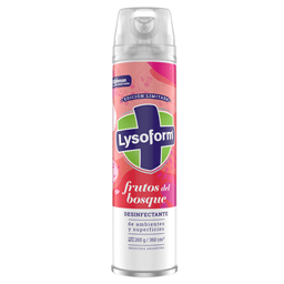 Desinfectante Lysoform Aerosol Frutos del Bosque x 360 ml