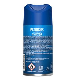 Desodorante Patrichs Aviator en Aerosol x 97 g