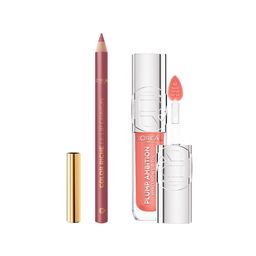 Lip Combo L'Oréal  Paris: Plump Ambition Worth It + CR Lip Liner Bois de Ros