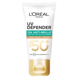 Protector Solar L'Oréal Paris UV Defender Fluido Tono Medio FPS50+ x 40 g