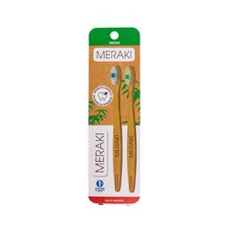 Cepillo Dental Meraki Bambu Medio x 2 un