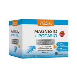 Suplemento Magnesio+Potasio Eferv Pure Wellness x 15 Sobres