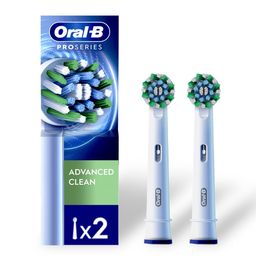 Cabezales de Repuesto para Cepillo Eléctrico Dental Oral-B Advanced Clean x 2 un