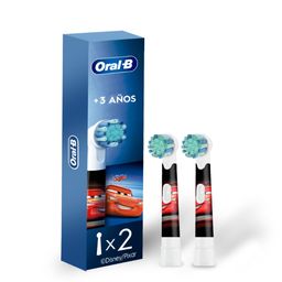 Cabezales de Repuestos Oral-B Para Cepillo Dental Eléctrico Disney Cars x 2 un
