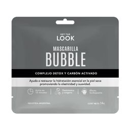 Mascarilla Facial Get The Look Bubble Carbón Activado x 14 g