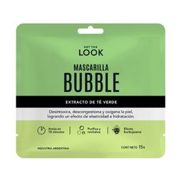Mascarilla Facial Get The Look Bubble Green Tea x 15 g