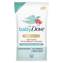 Jabón Líquido Baby Dove Humectación Sensible Repuesto x 180 ml