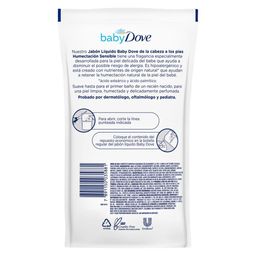 Jabón Líquido Baby Dove Humectación Sensible Repuesto x 180 ml