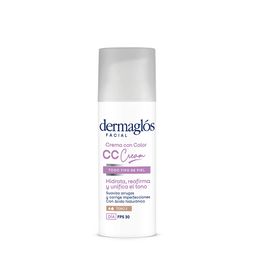 Crema Facial Dermaglós CC Cream Ultra Age Hidratante Día Fps 30 x 50 g