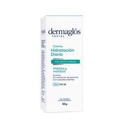 Crema Protectora Facial Dermaglós Hidratante Matificante x 50 g