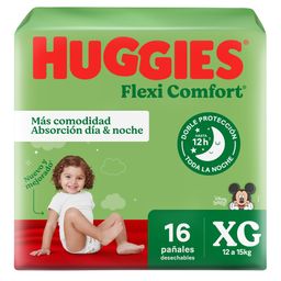 Pañal Huggies Flexi Comfort XG x 16 un