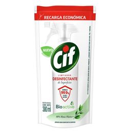 Limpiador Líquido Desinfectante de Superficies Cif Original x 380 ml