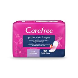 Protectores Diarios Carefree Protección Largos x 20 un