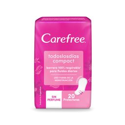 Protectores Diarios Carefree Compact Todos los Días x 20 un
