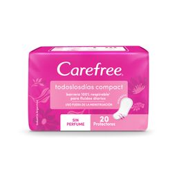 Protectores Diarios Carefree Compact Todos los Días x 20 un