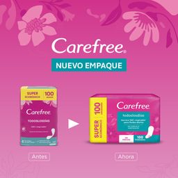 Protectores Diarios Carefree Todos los Días x 100 un