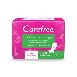 Protectores Diarios Carefree Todos los Días Tanga x 20 un
