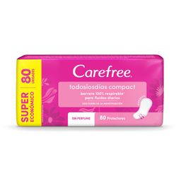 Protectores Diarios Carefree Compact Todos los Días x 80 un