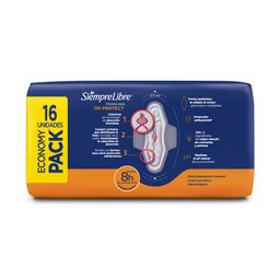 Toallas Femeninas Siempre Libre Adapt Plus con Alas x 16 un