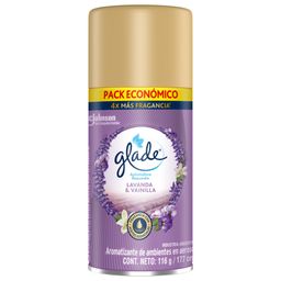 Aromatizante de Ambientes Automático Glade Lavanda y Vainilla Repuesto x 170 ml