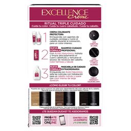 Kit Tintura Excellence Creme Triple Cuidado x 47 g