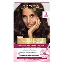 Kit Tintura Excellence Creme Triple Cuidado x 47 g