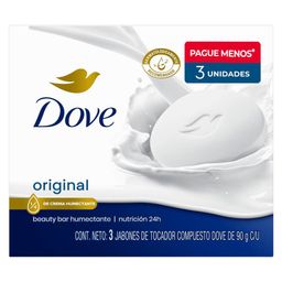 Jabón de Tocador Dove Original Multipack x 90 g x 3 un