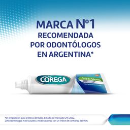 Adhesivo para Prótesis Dentales Ultra Corega Crema Sabor Menta x 40 g