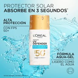 Protector Solar L'Oréal UV Defender Aquafusion Fps 50 x 50 ml