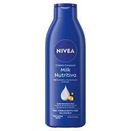 Crema Corporal Hidratante Nivea Milk Nutritiva x 250 ml