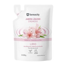Jabón Líquido Cremoso Lirio Farmacity Dp x 500 ml