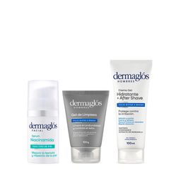 Combo Dermaglós Gel de Limpieza + Sérum + Gel Hidratante