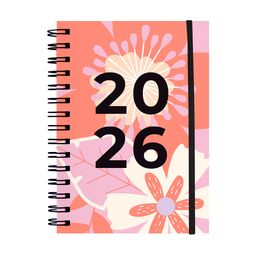 Agenda 2026 Anillada Simplicity Flor Stationery Ola13