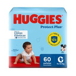 Pañal Huggies Protect Plus Talle G x 60 un