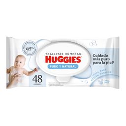 Toallas Húmedas Huggies Puro y Natural x 48 un