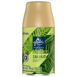 Aromatizante de Ambientes Glade Frescura Salvaje Automático Repuesto x 175 ml