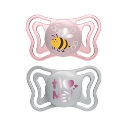 Chupete Chicco Physio Light Rosa/Violeta 2-6m x 2 Un