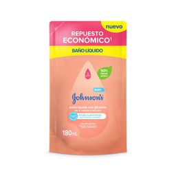 Baño Líquido Johnson Baby Glicerina Repuesto x 180 ml