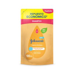 Shampoo Johnson Baby Original Repuesto x 180 ml