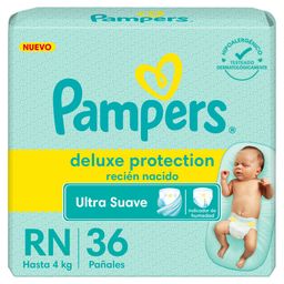 Pañal Pampers Deluxe Prot Recién Nacido x 36 un