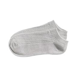 Medias Wav Soquetes Lurex Gris M24