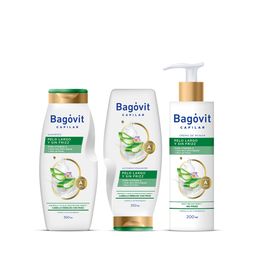Combo Bagóvit Capilar Largo y Sin Frizz Shampoo x 350 ml + Acondicionador x 350 ml + Crema de Peinar x 200 ml