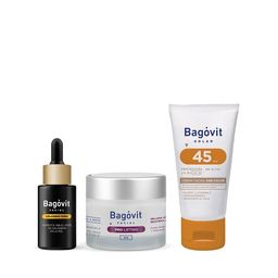 Combo Bagóvit Sérum Colágeno + Crema Lifting Día + Protector Solar Color FPS 45