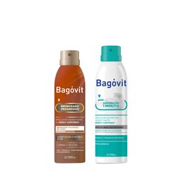 Combo Bagóvit A Emulsión Efecto Seda x 350 ml + Bronceado en Spray Continúo x 150 ml