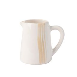 Jarra Chica Ceramica Pincelada Beige