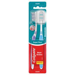 Cepillo Dental Colgate Super Flexi Suave x 2 un