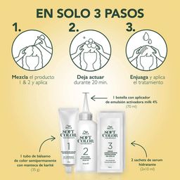 Kit Coloración Soft Color Wella Kit 40 Castano Mediano