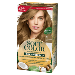 Kit Coloración Soft Color Wella Kit 71 Rubio Ceniza