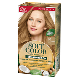Kit Coloración Soft Color Wella Kit 80 Rubio Claro